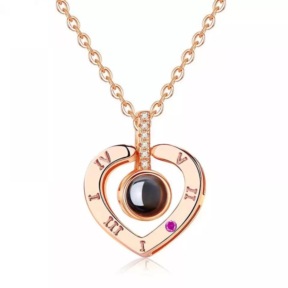 100 languages I love you pendent.